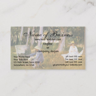 307x307 Claude Monet Paintings Business Cards Amp Templates Zazzle - Claude Monet Painting By The Edge Of A Wood