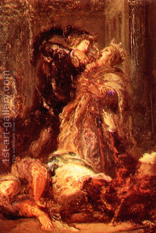 501x747 Prince Hamlet Kill King Claudius Gustave Moreau Reproduction 1st - Claudius Painting