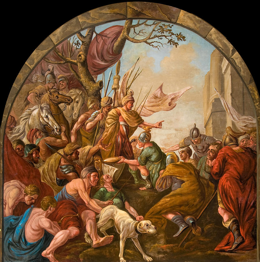 891x900 Roman Spoils Laid At The Feet Of Claudius Civilis Painting By - Claudius Painting