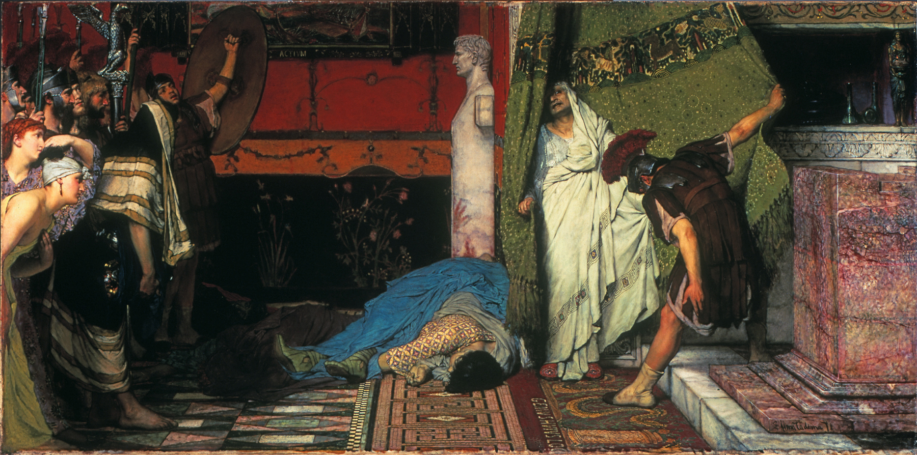 1800x894 Filesir Lawrence Alma Tadema, Ra, Om - Claudius Roman Emperor Painting