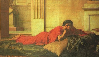 334x192 Nero - Claudius Roman Emperor Painting