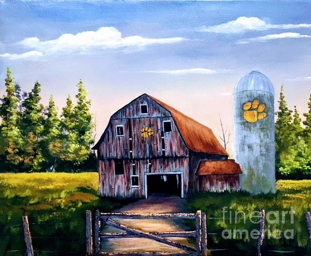 640x528 Clemson Country Painting By Jerry Walker - Clemson Painting