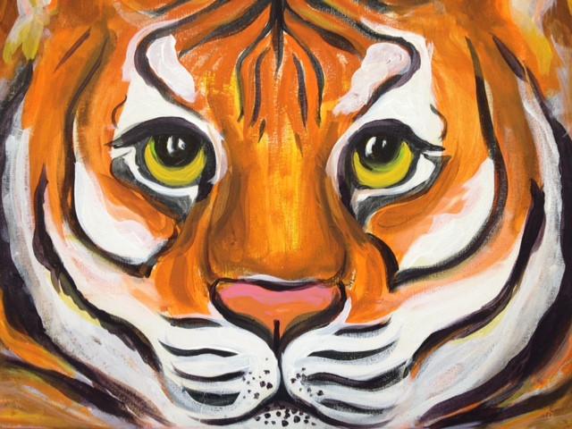640x480 Tiger Adult Art Classes Kids Art Classes In Greenville, Sc - Clemson Painting