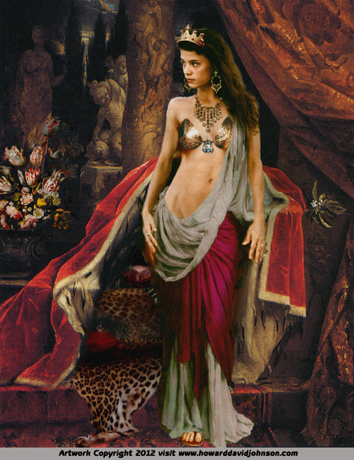 513x666 Cleopatra Original Painting Legendary Women Of Antiquity Zenobia - Cleopatra Original Painting