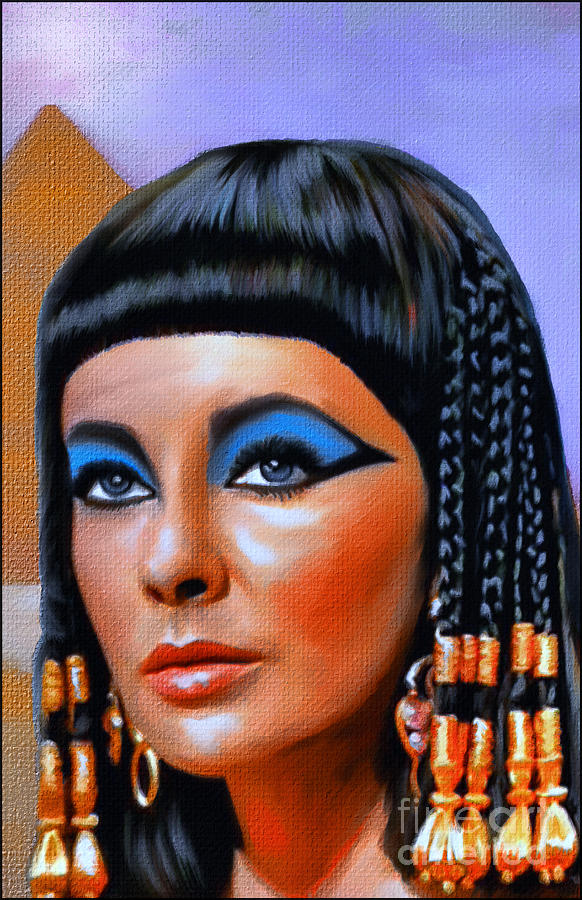 582x900 Cleopatra Painting By Andrzej Szczerski - Cleopatra Original Painting
