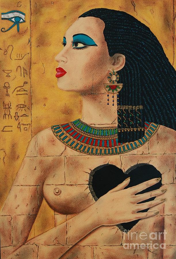 612x900 Cleopatra Painting By Teodosio Sectio Aurea - Cleopatra Original Painting