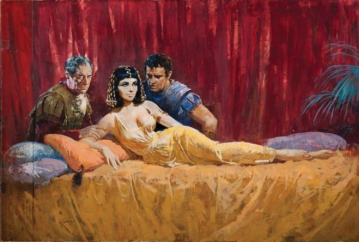 700x472 Howard Terpning Illustration For The Movie Cleopatra, 1963, 29 X - Cleopatra Original Painting