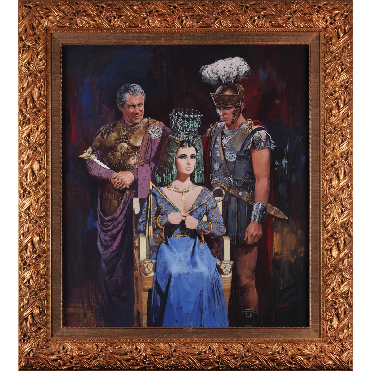 1200x1200 Howard Terpning Original Final Draft One Sheet Poster Artwork - Cleopatra Original Painting