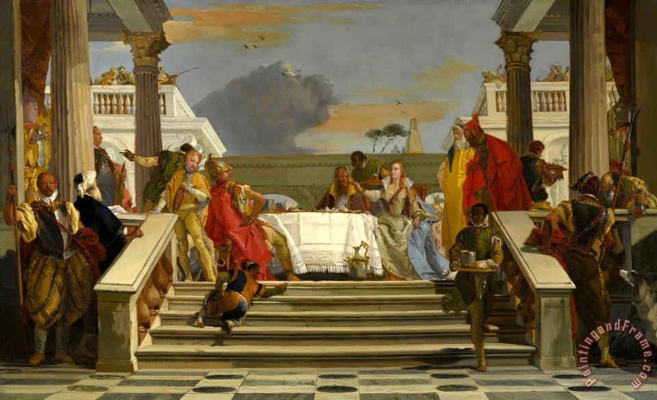 960x585 Giovanni Battista Tiepolo The Banquet Of Cleopatra And Antony - Cleopatra Painting