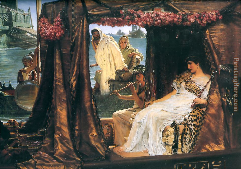 980x688 Sir Lawrence Alma Tadema Antony And Cleopatra Painting Anysize 50 - Cleopatra Painting