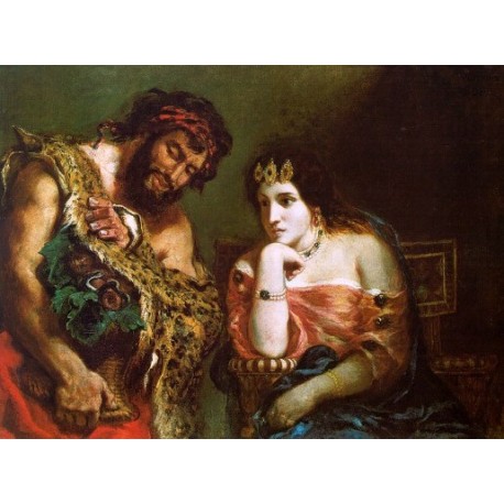 458x458 Cleopatra And The Peasant By Delacroix Art Gallery Oil - Cleopatra Real Painting
