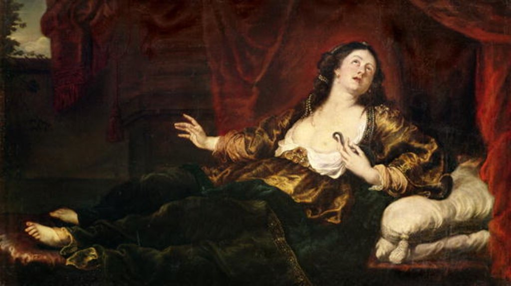 1024x573 Death Of Cleopatra Vii Posters Amp Prints By Sir Anthony Van Dyck - Cleopatra Vii Painting