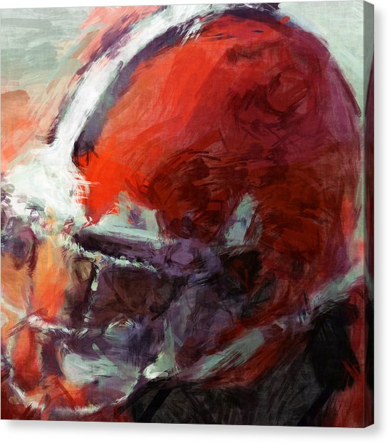 546x622 Cleveland Browns Canvas Prints Fine Art America - Cleveland Browns Painting