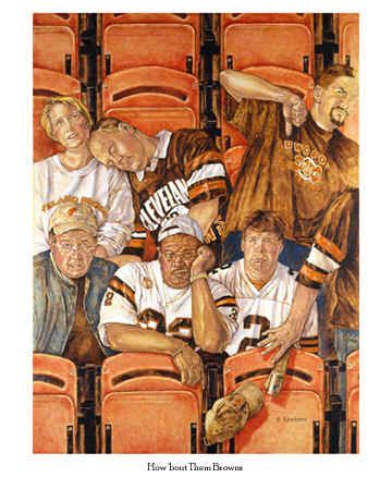 360x450 Football Nfl Frustrated Oh No Frustration Cleveland Browns Nfl - Cleveland Browns Painting