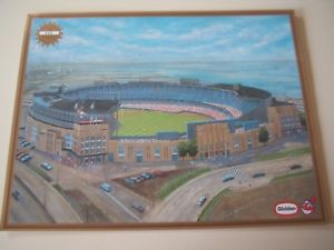 300x225 Cleveland Indians Cleveland Stadium 1993 Jim Trusilo Limited Print - Cleveland Indians Painting