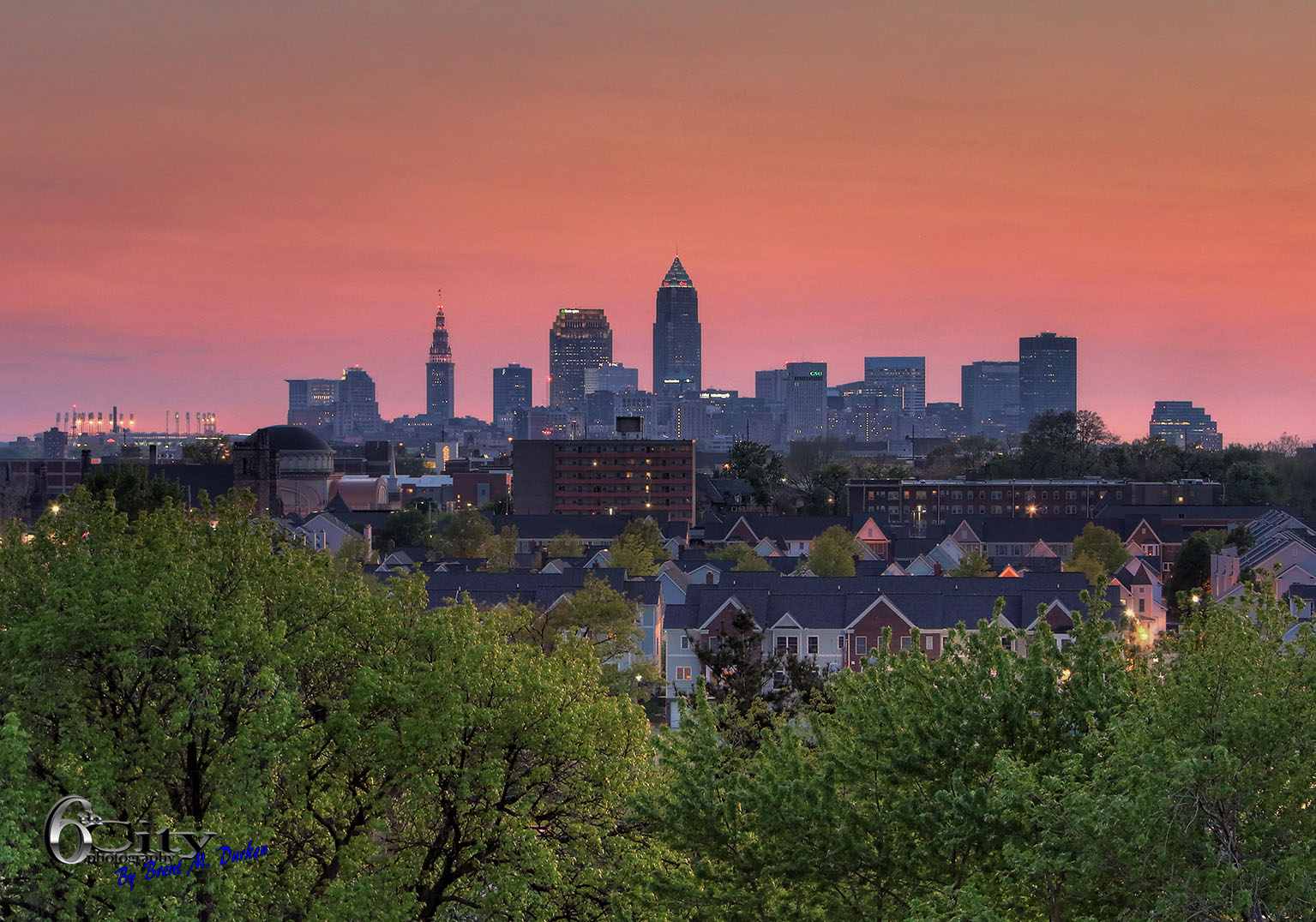 1535x1076 Cleveland Skyline Photo Cleveland In Hdr The 6th City Collection - Cleveland Skyline Painting