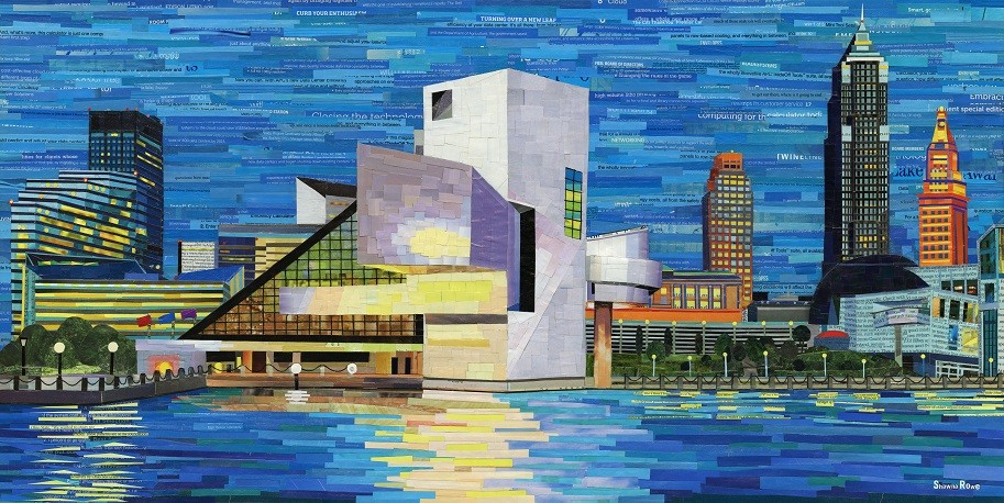 913x458 Shawna Rowe - Cleveland Skyline Painting