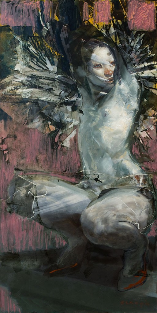 513x1024 Oil Painting Rick Berry Studio - Cliff Dwellers Painting