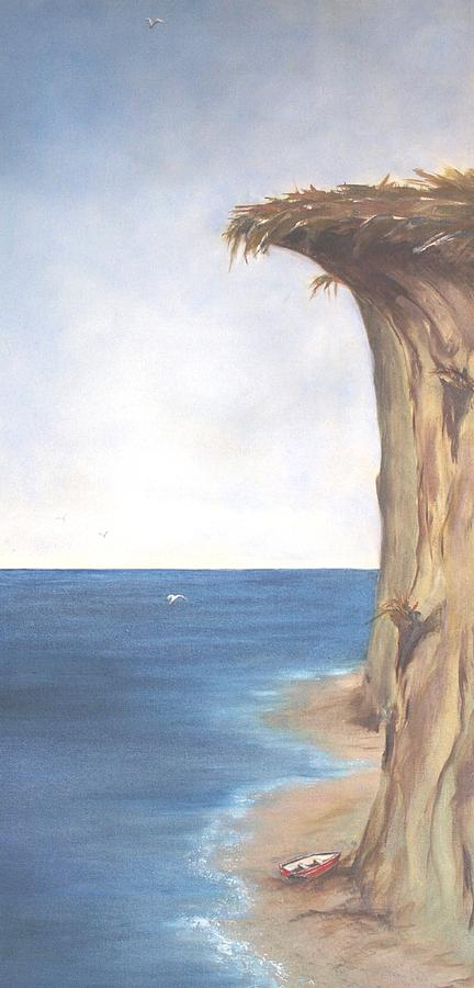 432x900 Cliff Painting By Diane Daigle - Cliff Painting