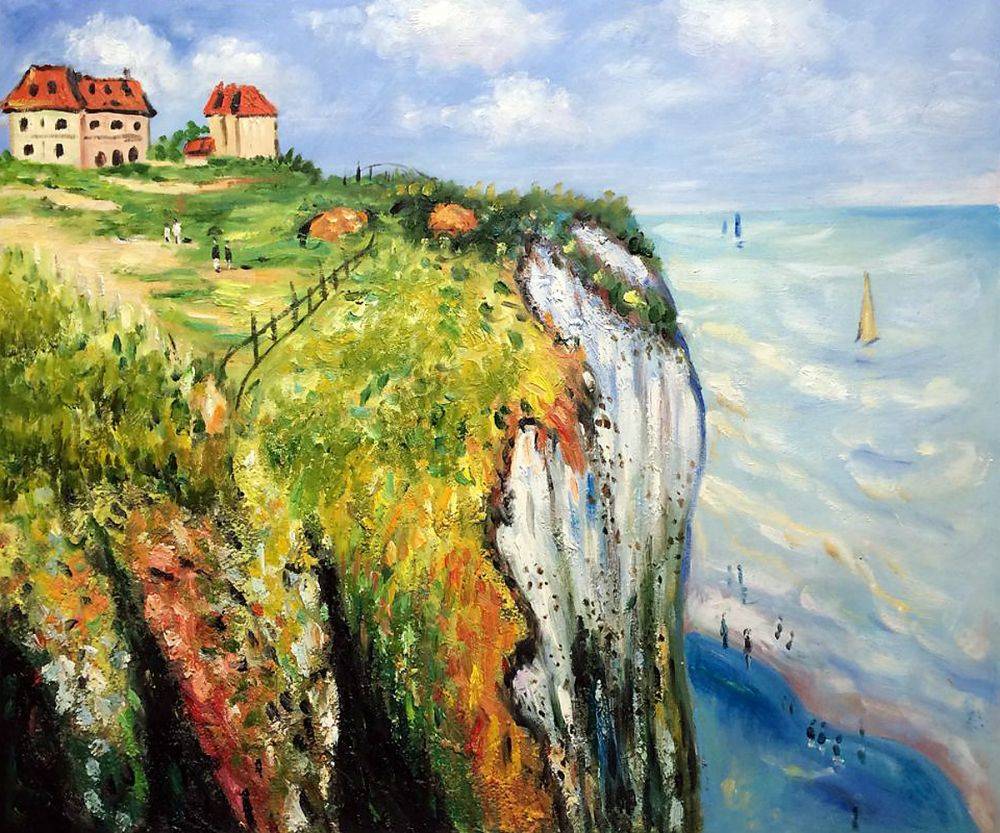 1000x833 Claude Monet Reproduction Painting Cliff - Cliff Painting