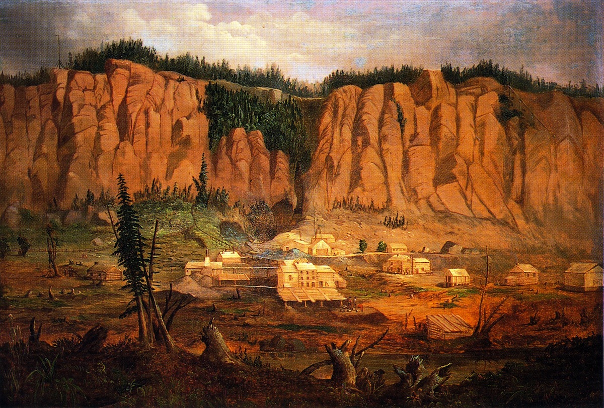 1200x812 Cliff Mine Painting Robert Scott Duncanson Oil Paintings - Cliff Painting
