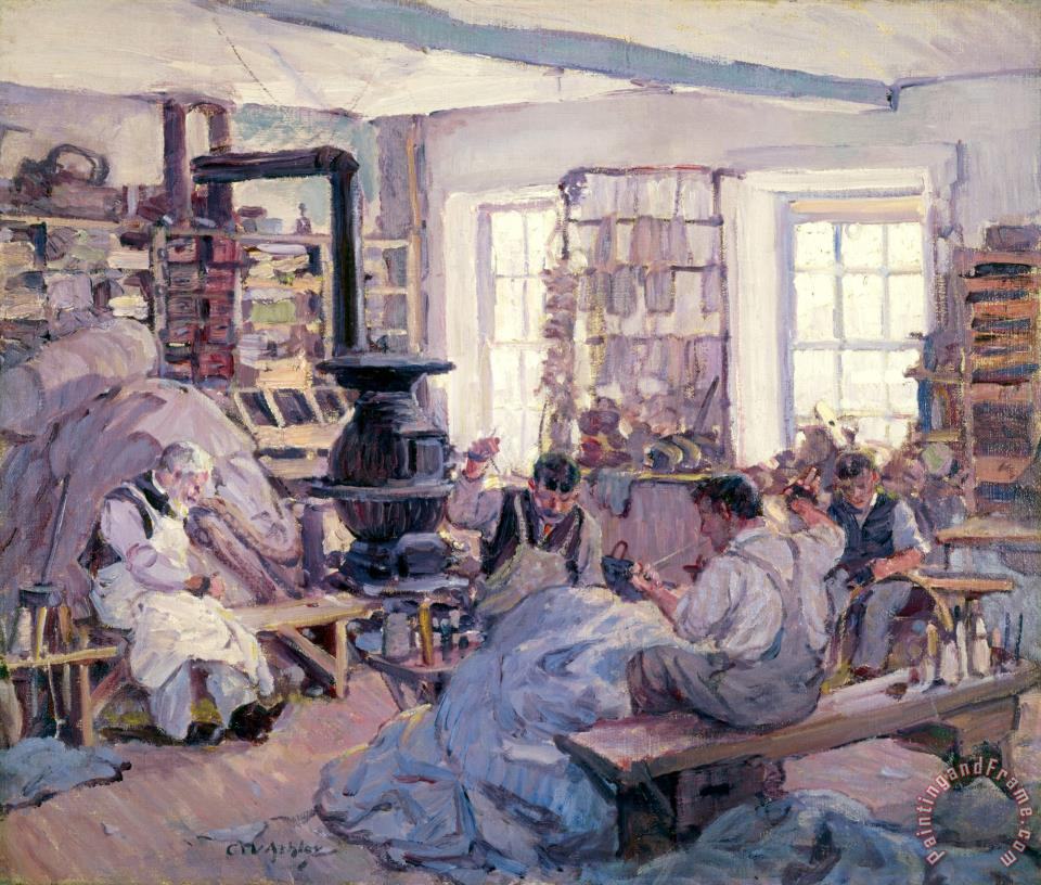 960x816 Clifford Warren Ashley Corner Of The Sail Loft, 1915 Painting - Clifford Painting