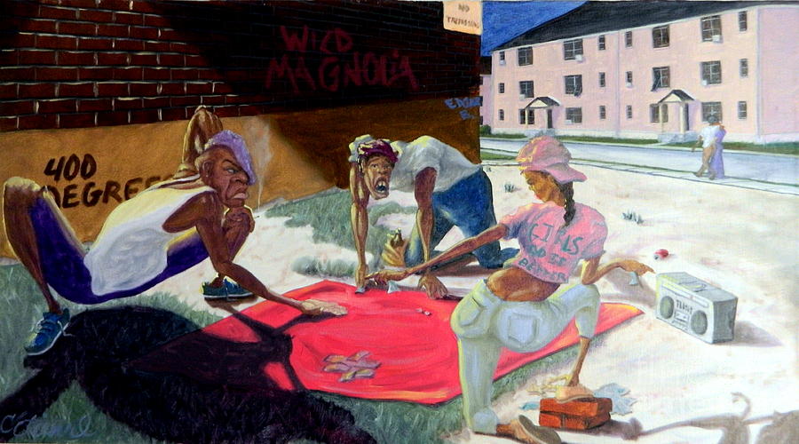 900x500 Girl In The Game - Clifford Painting