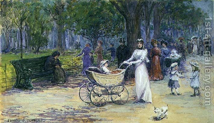 710x409 Promenading Edward Clifford Reproduction 1st Art Gallery - Clifford Painting