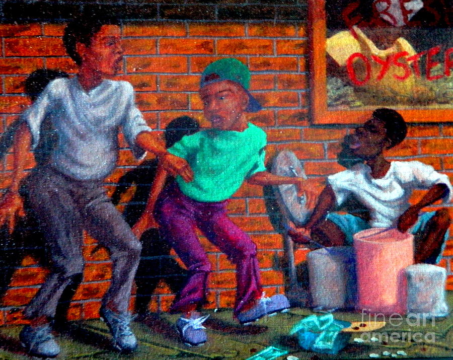 900x715 Tappin' N Drummin' Painting By Clifford Etienne - Clifford Painting
