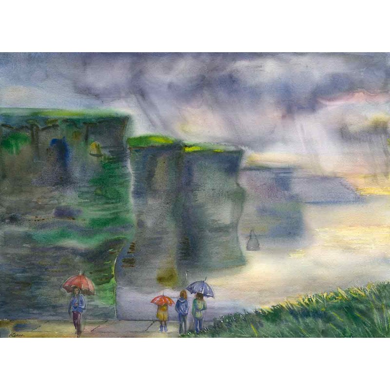 800x800 Cliffs Of Moher View' Giclee Art Print - Cliffs Of Moher Painting
