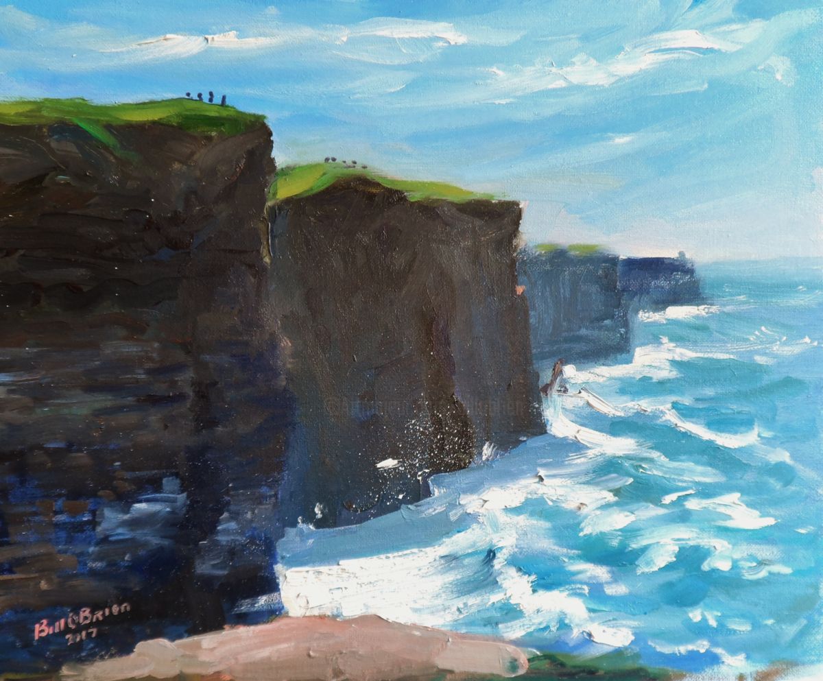 1200x993 Cliffs Of Moher Wild Atlantic Way (Bill O'Brien) - Cliffs Of Moher Painting
