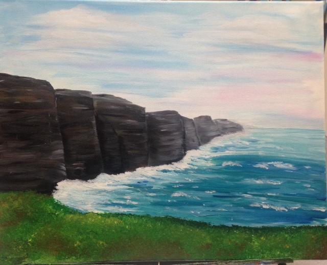 640x518 Irish Cliffs Of Moher Painting Kids Out And About Albany - Cliffs Of Moher Painting