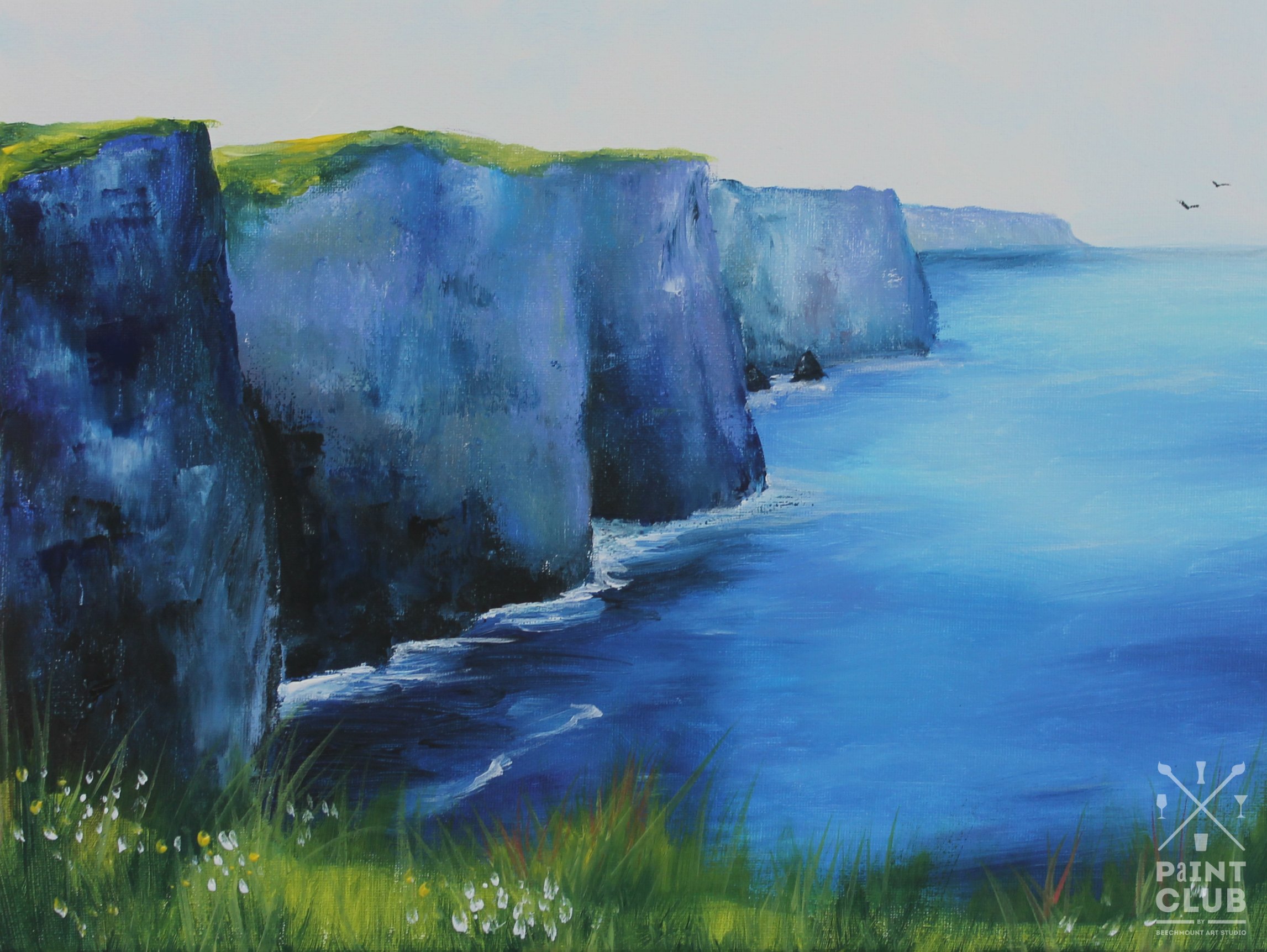 2293x1723 Paintclub Galway - Cliffs Of Moher Painting