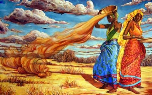 500x312 Emerging Artist Paints With A Purpose Oxfam America - Climate Change Painting