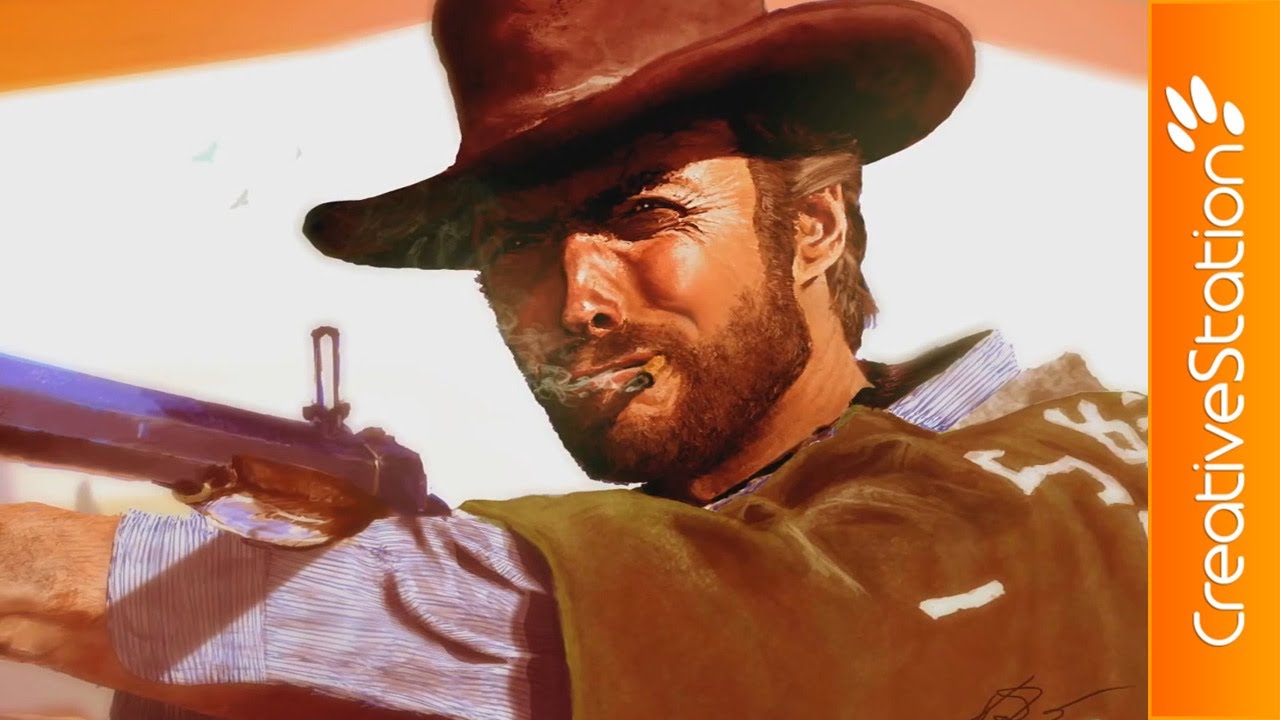 1280x720 Clint Eastwood As The Good - Clint Eastwood Painting