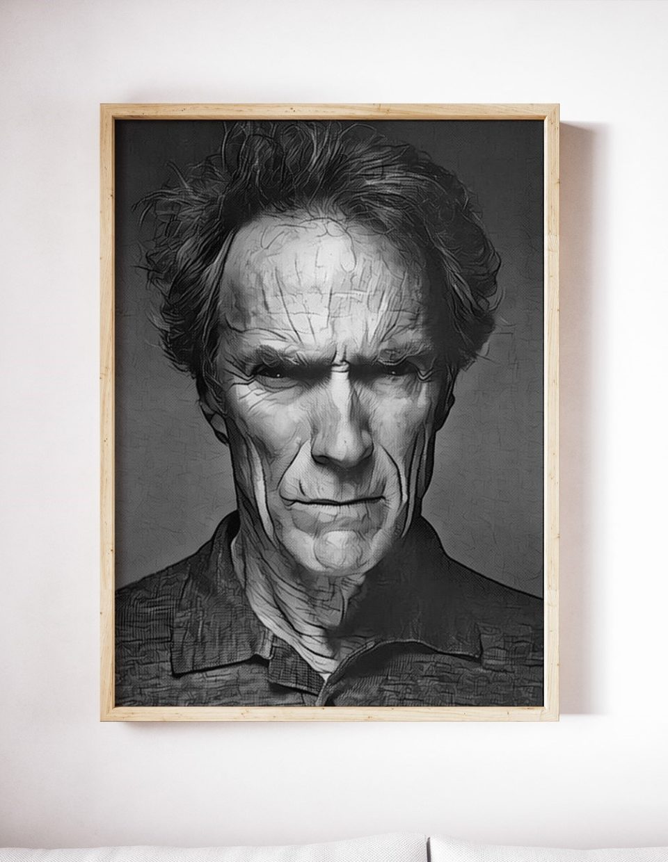 960x1240 Clint Eastwood Canvas Print Music Poster Wall Art The Beatles Poster - Clint Eastwood Painting