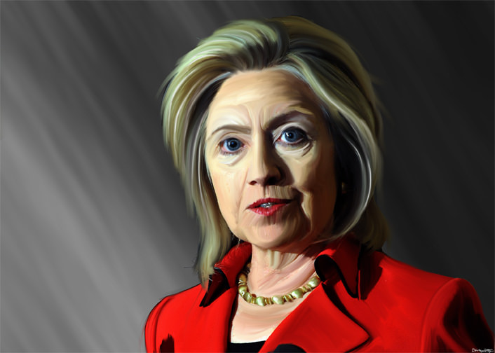 706x504 Hillary Clinton - Clinton Painting