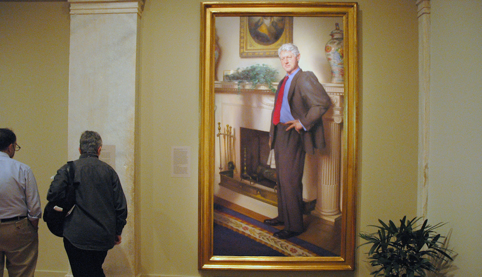 940x540 Pa Artist Painted Monica Lewinsky Reference In Bill Clinton - Clinton Painting