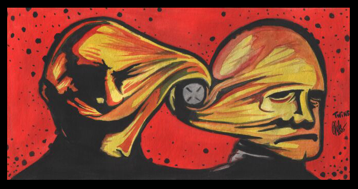 699x370 Twins Painting By Clive Barker Club - Clive Barker Painting