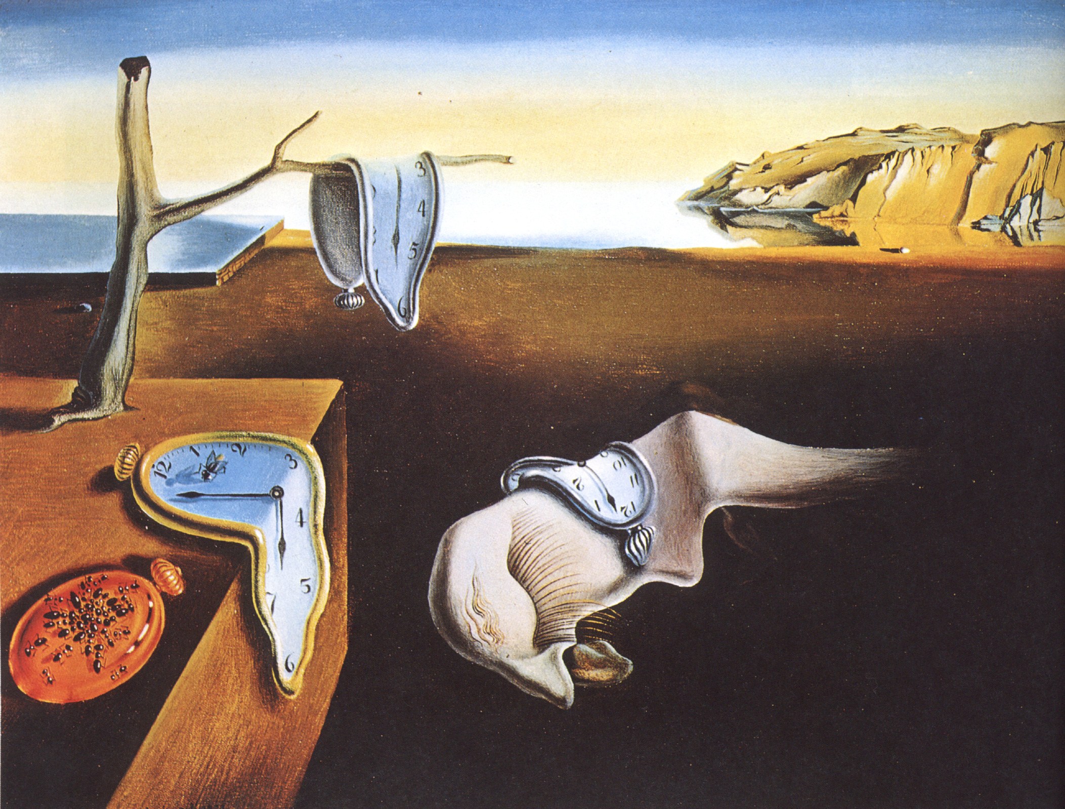 2105x1600 Dali Symbolism The Melting Clock Baterbys Art Gallery - Clock Painting