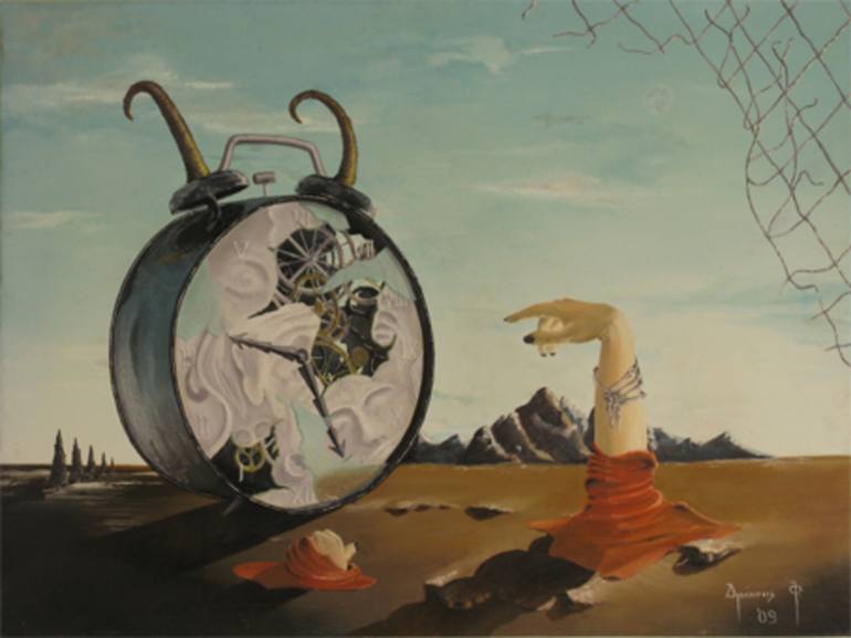 770x577 Saatchi Art Clock - Clock Painting