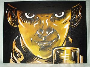 300x224 Canvas Painting A Clockwork Orange Movie Bampw 16x12 Inch Acrylic Ebay - Clockwork Orange Painting