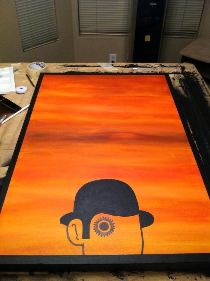 716x960 A Clockwork Orange Painting By Claytowerz1 - Clockwork Orange Painting