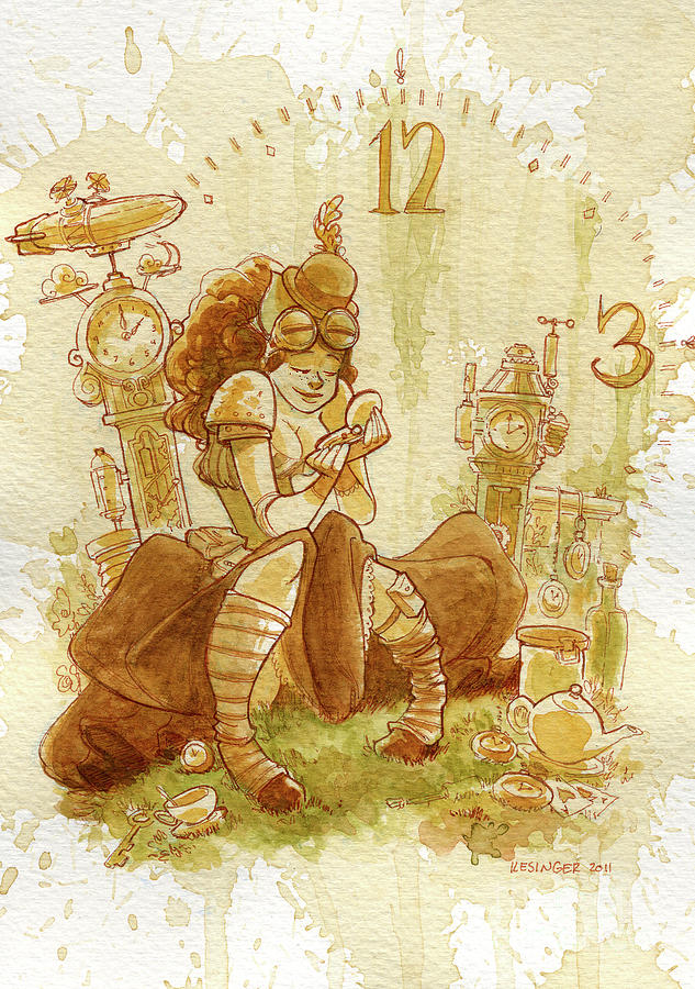 633x900 Clockwork Painting By Brian Kesinger - Clockwork Painting