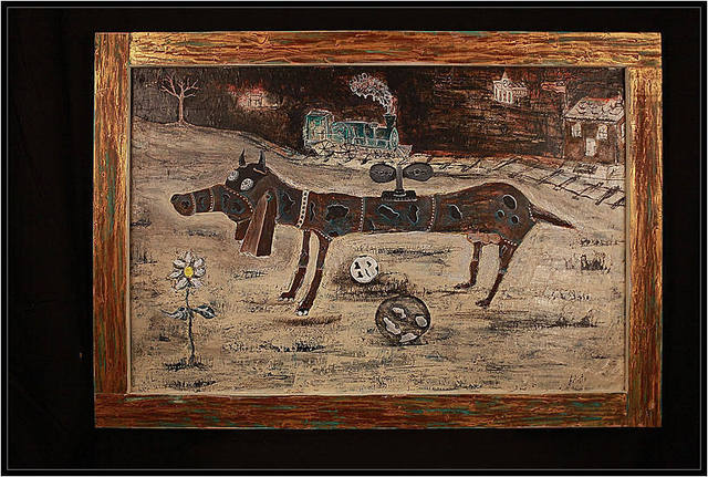 640x431 Metreveli Mamuka Artwork Clockwork Tax Original Painting Other - Clockwork Painting