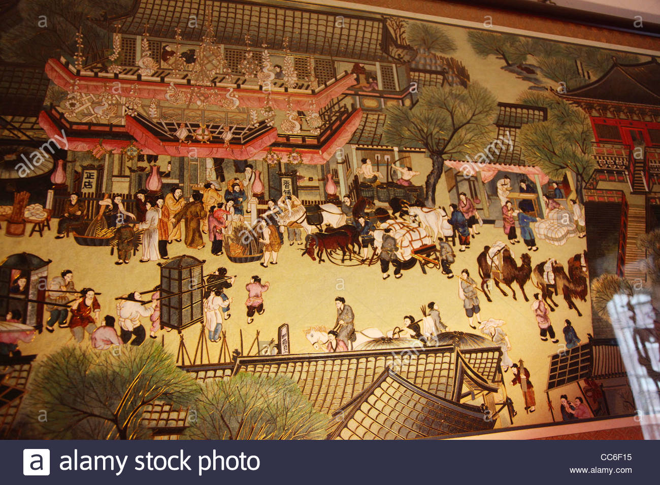1300x956 Cloisonne Painting, Beijing, China Stock Photo 41940113 - Cloisonne Painting