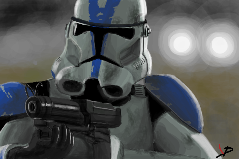 480x320 Iphone Art (Part 2). Brushes App, Star Wars Clone Trooper, Speed - Clone Painting