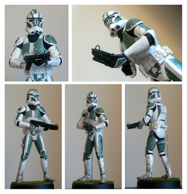 623x644 Medicom Rah 71st Clone Trooper By Jimmymcwicked - Clone Trooper Painting