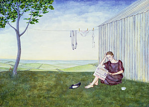 300x215 Clothesline Paintings Fine Art America - Clothesline Painting