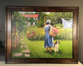 340x270 Clothesline Painting Etsy - Clothesline Painting